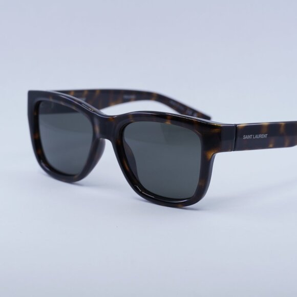 Saint Laurent SL674 003 Sunglasses Havana Square Frame, Grey Lenses - Picture 9 of 12